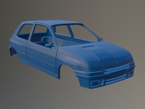 Renault Clio Williams Printable Car Body Modello di stampa 3D