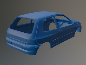 Renault Clio Williams Printable Car Body Modello di stampa 3D