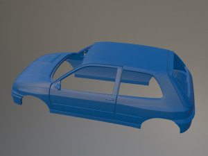 Renault Clio Williams Printable Car Body Modello di stampa 3D