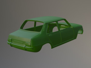 Renault 7 Printable Car Body 3D-Druckmodell