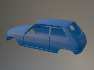 Renault 5 Printable Car Body 3D प्रिंट मॉडल