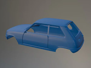 Renault 5 Printable Car Body 3D Print Model