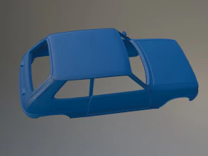 Renault 5 Printable Car Body 3D Print Model