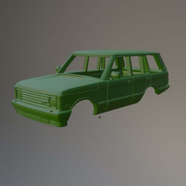 Range Rover Classic Printable Car Body 3Dプリントモデル .c4d .max .obj .3ds .fbx .stl .blend 