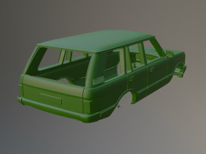 Range Rover Classic Printable Car Body 3Dプリントモデル