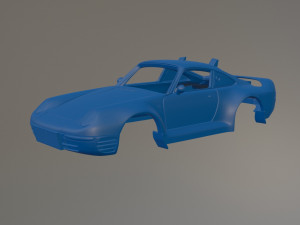 Porsche 959 Rally Printable Car Body Modelo de Impressão 3D