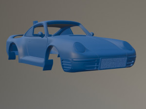 Porsche 959 Rally Printable Car Body 3D-Druckmodell