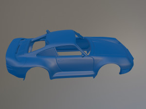 Porsche 959 Rally Printable Car Body 3D-Druckmodell