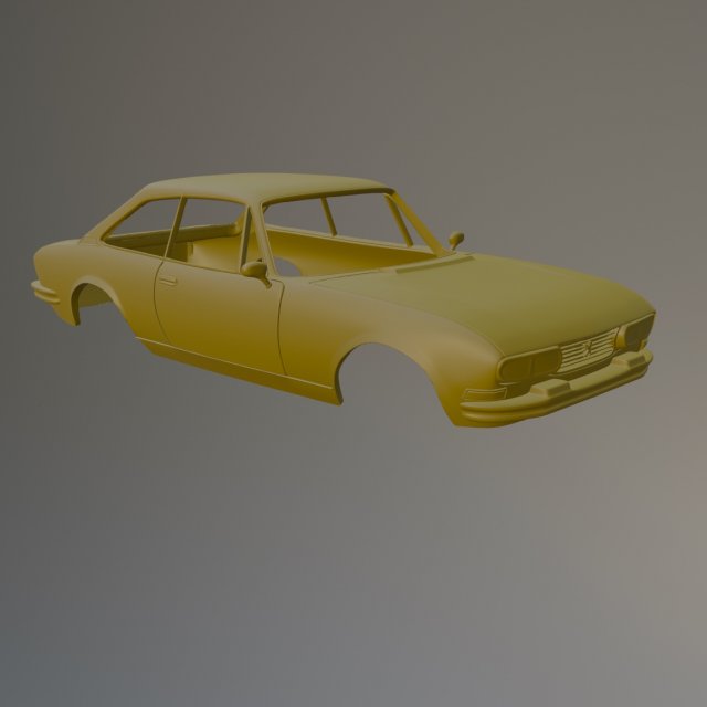 Peugeot 604 Coupe Printable Car Body Modelo de Impressão 3D .c4d .max .obj .3ds .fbx .stl .blend 