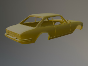 Peugeot 604 Coupe Printable Car Body Modelo de Impressão 3D