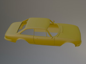 Peugeot 604 Coupe Printable Car Body Modelo de Impressão 3D
