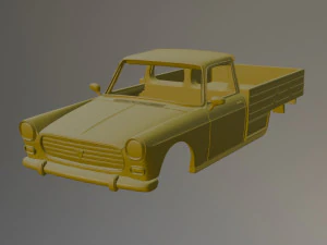 プジョー 404 ピックアップ 3Dプリントモデル