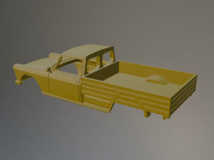 Peugeot 404 Pickup 3D Print Model