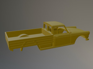 Peugeot 404 Pickup 3D Print Model