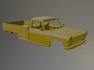 Peugeot 404 Pickup 3D Print Model