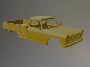 Peugeot 404 Pickup 3D Print Model