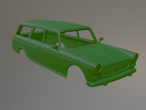 Peugeot 404 Estate Printable Car Body Modelo de Impressão 3D