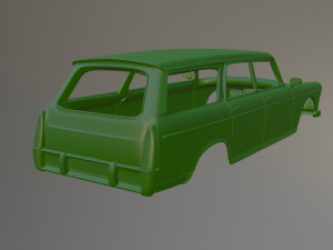 Peugeot 404 Estate Printable Car Body 3D प्रिंट मॉडल