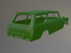 Peugeot 404 Estate Printable Car Body 3D Print Model