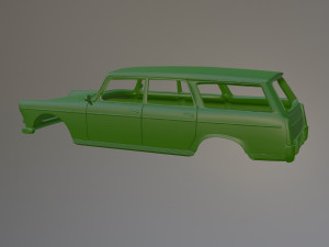 Peugeot 404 Estate Printable Car Body 3D प्रिंट मॉडल