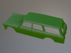 Peugeot 404 Estate Printable Car Body 3D प्रिंट मॉडल