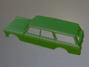 Peugeot 404 Estate Printable Car Body 3D Print Model