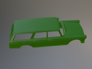Peugeot 404 Estate Printable Car Body 3D प्रिंट मॉडल