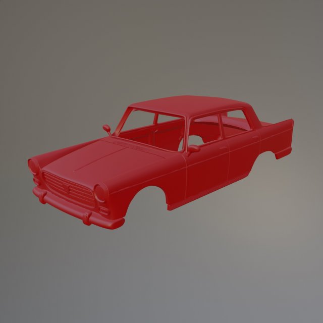 Peugeot 404 Printable Car Body Model Cetak 3D .c4d .max .obj .3ds .fbx .stl .blend 