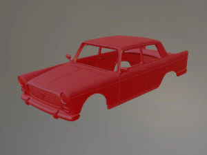 Peugeot 404 Printable Car Body 3D Print Model