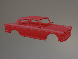 Peugeot 404 Printable Car Body Model Cetak 3D