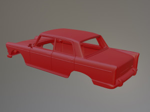 Peugeot 404 Printable Car Body Model Cetak 3D