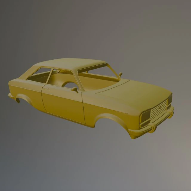 プジョー 304 クーペ 3Dプリントモデル .c4d .max .obj .3ds .fbx .stl .blend 