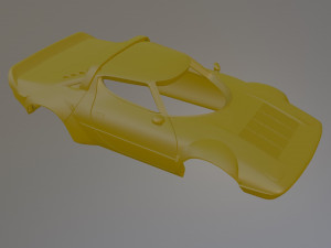 Lancia Stratos Stradale Printable Car Body Modèles 3D en vedette