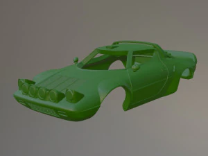Lancia Stratos Rally Printable Car Body Modelo de Impressão 3D