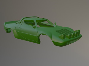 Lancia Stratos Rally Printable Car Body 3D 프린트 모델