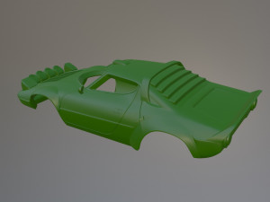 Lancia Stratos Rally Printable Car Body 3D 프린트 모델