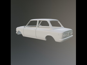 Fiat 128 Rally Printable Car Body Modello di stampa 3D