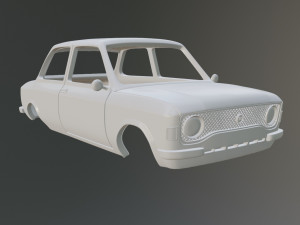 Fiat 128 Rally Printable Car Body Modello di stampa 3D