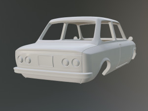 Fiat 128 Rally Printable Car Body Modello di stampa 3D
