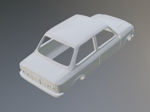 Fiat 128 Rally Printable Car Body Modello di stampa 3D