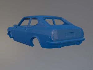 Fiat 128 Coupe Printable Car Body Model do druku 3D