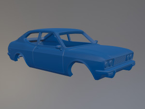 Fiat 128 Coupe Printable Car Body Model do druku 3D