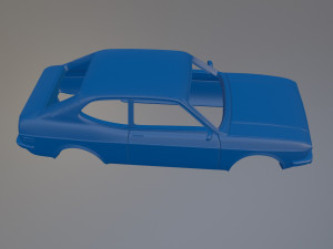 Fiat 128 Coupe Printable Car Body Model do druku 3D
