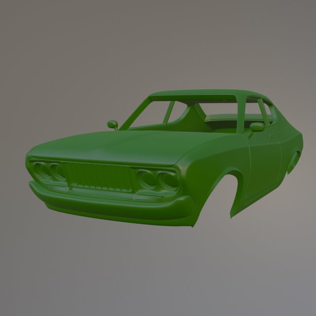 Datsun 710 Coupe Printable Car Body Modello di stampa 3D .c4d .max .obj .3ds .fbx .stl .blend 