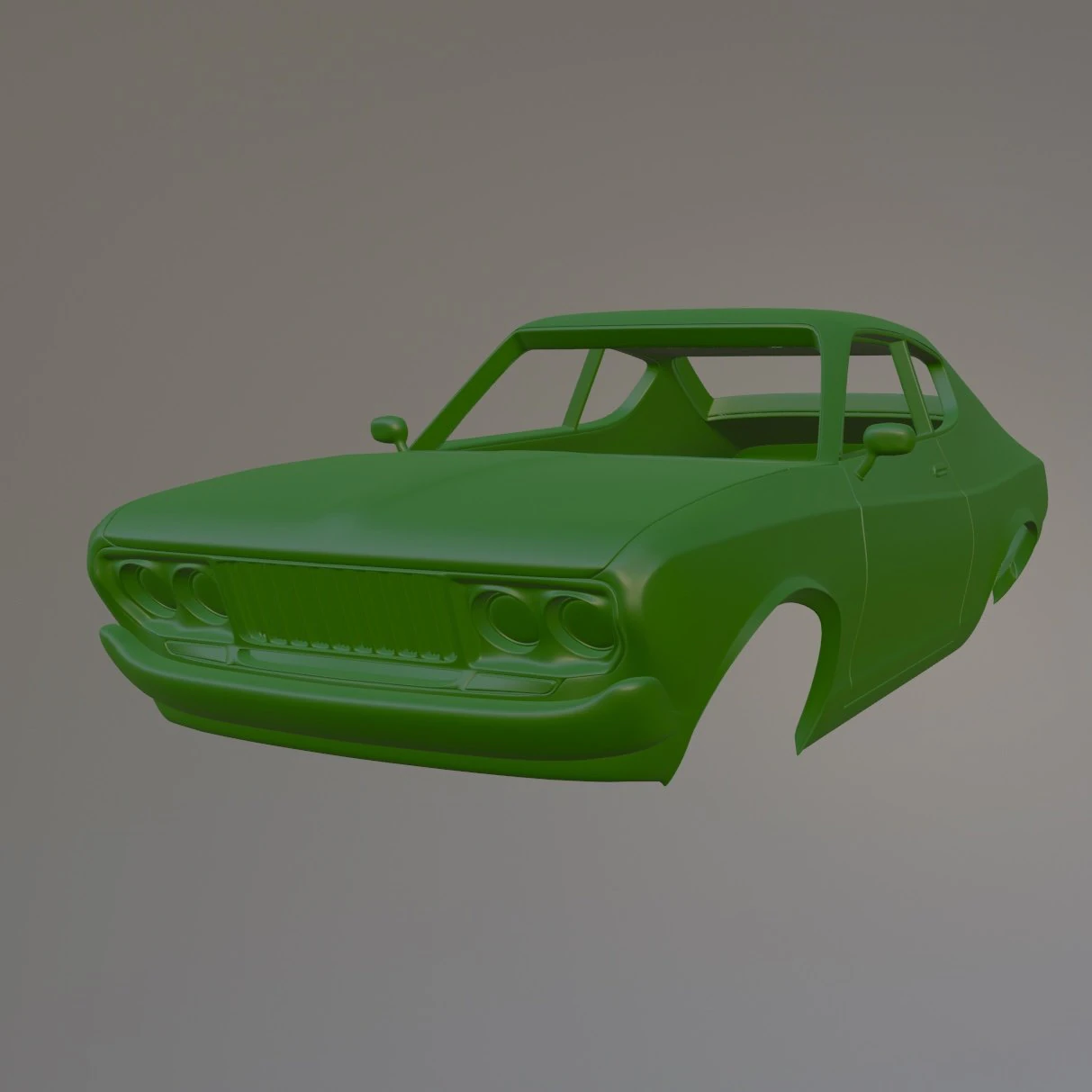 Datsun 710 Coupe Printable Car Body 3D Print Model .c4d .max .obj .3ds .fbx .stl .blend 