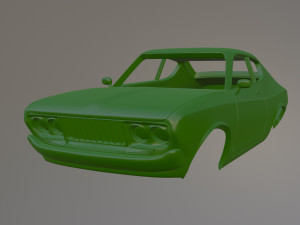 Datsun 710 Coupe Printable Car Body Model do druku 3D