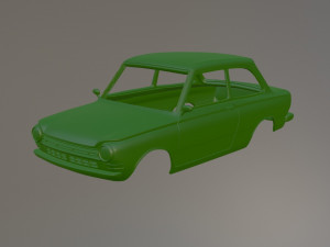 Daf 55 Saloon Printable Car Body Model do druku 3D