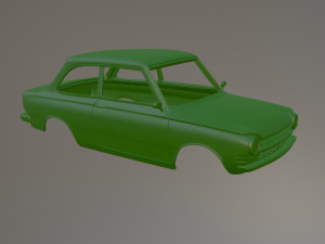 Daf 55 Saloon Printable Car Body 3D Print Model