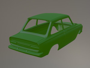 Daf 55 Saloon Printable Car Body 3D Print Model