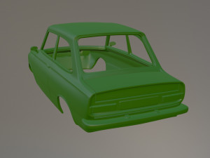Daf 55 Saloon Printable Car Body 3D Print Model